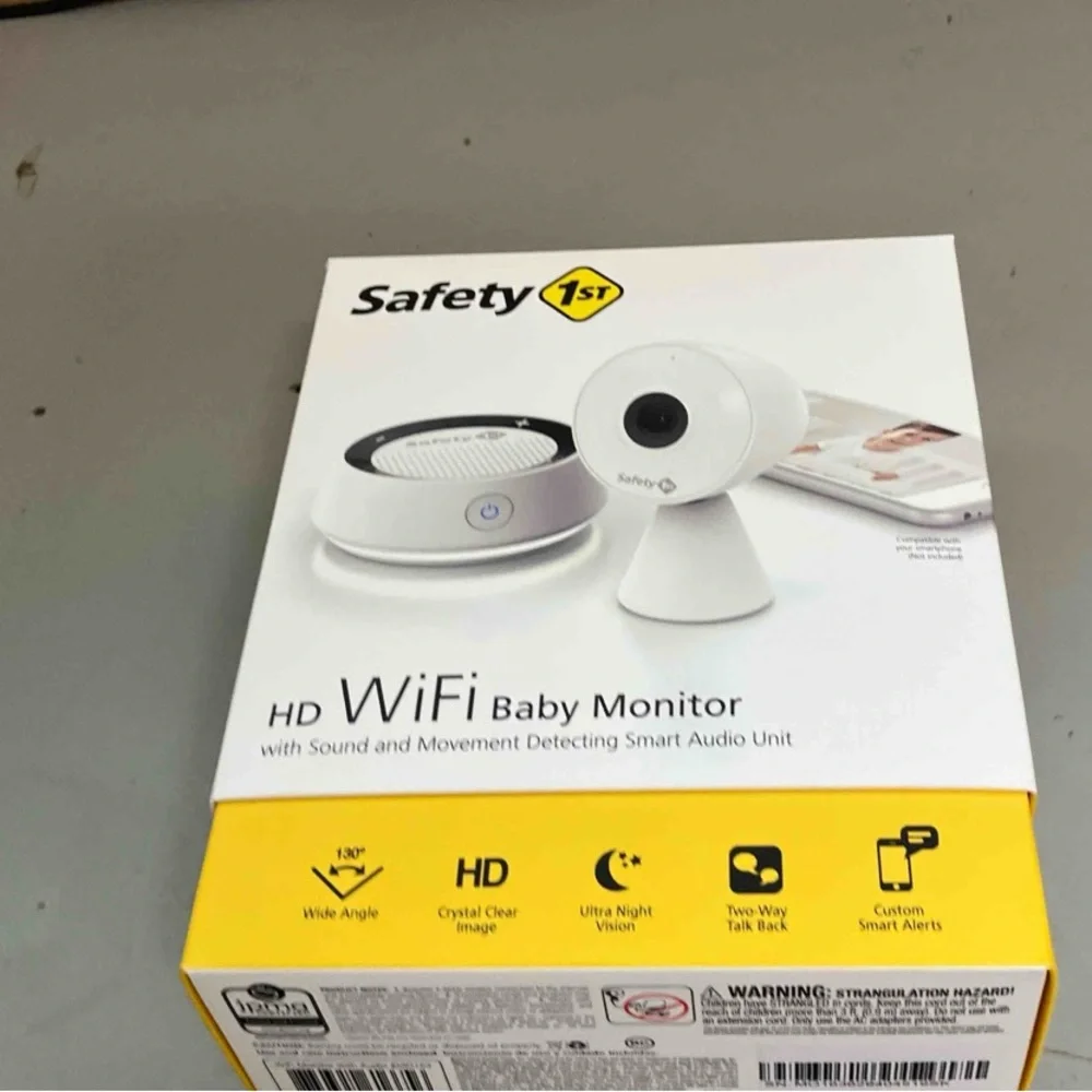 Safety 1st White HD WiFi Baby Monitor